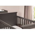 DaVinci Lila 3in1 Upholstered Convertible Crib in Slate with Pebble