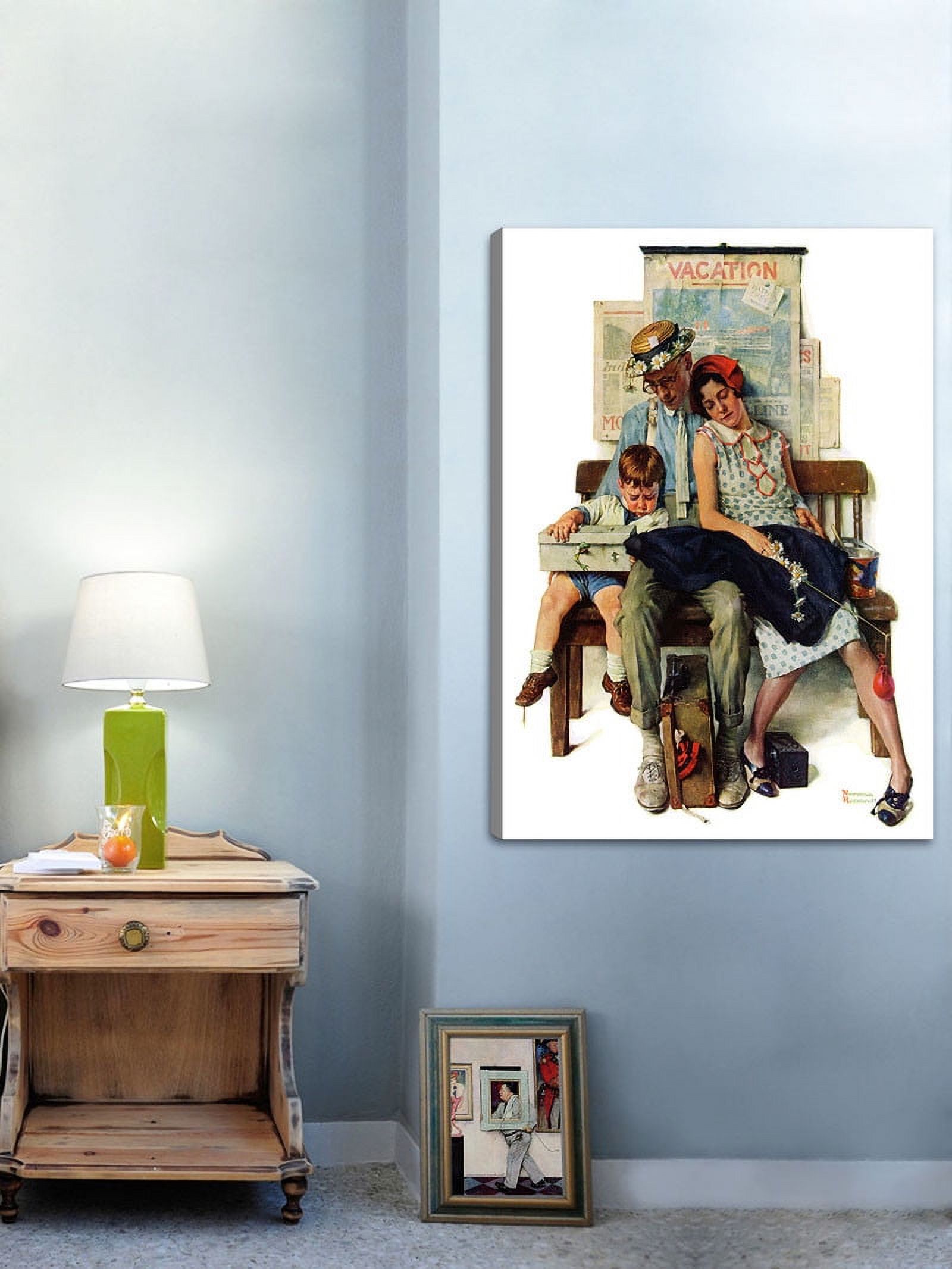 "Home from Vacation" by Norman Rockwell Painting Print on Canvas