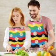 thumbnail image 3 of Pioneer Flower Floral Print Pattern Apron for Women and Men, Cotton Linen Waterproof with Pockets, Adjustable, 33x27 Inch for Kitchen, Gardening, BBQ, Salon, 3 of 6
