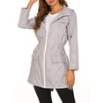 thumbnail image 4 of Bangus Veste de Pluie Longue à Capuche pour Femmes Imperméable Coupe-Vent, 4 of 5