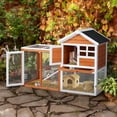 thumbnail image 3 of Ktaxon 48'' Wooden Chicken Coop, Large Brown Pet House & Outdoor Hen Habitat, 3 of 7