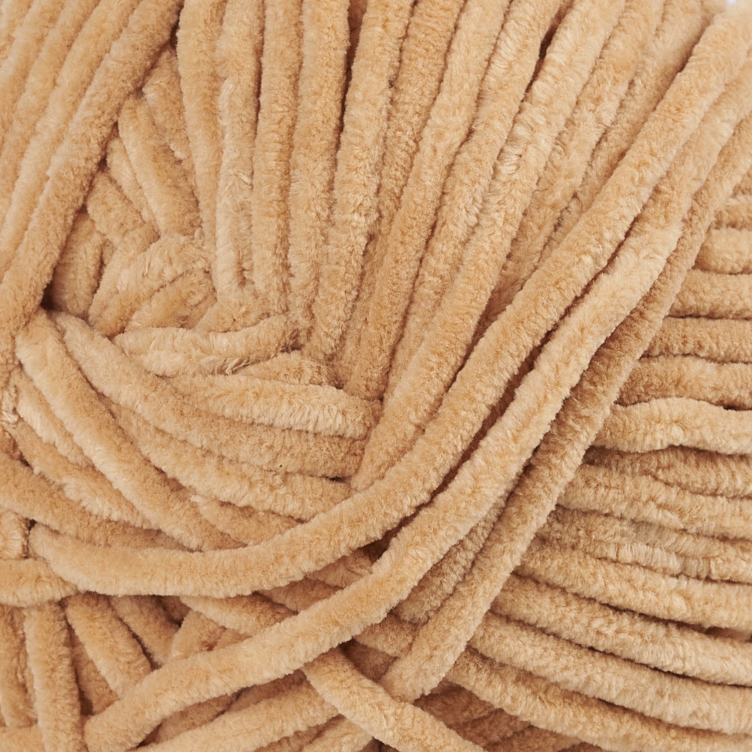 CBC Cozy Bear Gauge 5 Bulky Yarn - 6 Pack (7 oz / 200 g, 240 yards Each Skein), Khaki, Chenille Yarn for Crocheting, Knitting, and Amigurumi