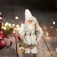 thumbnail image 1 of Christmas Desktop Ornament Santa Figurines Standing Doll Statue for Decoration and Window Display Scene, 1 of 4
