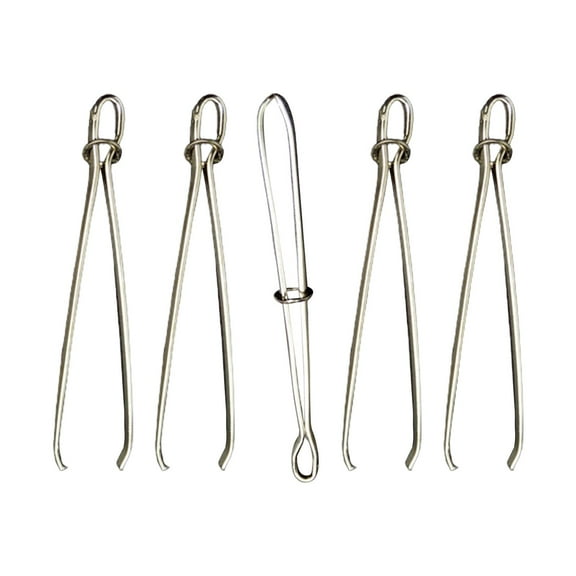 5 Pieces Bodkin Elastic Threader 78mm Tweezers Easily Pull Sewing Tool for Waist