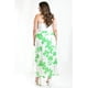 thumbnail image 3 of Short falda con aberturas Roman Fashion Verde flor 7050 Talla Extra 40, 3 of 7