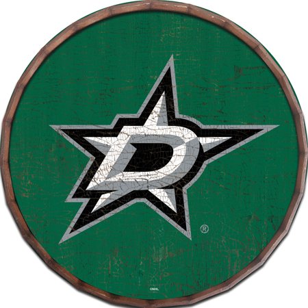 Dallas Stars 24 Cracked Color Barrel Top Sign