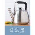 thumbnail image 2 of Sur La Table Kitchen Essentials Large 2 QT Heavy Gauge Brushed Stainless Steel Whistling Tea Kettle, 2 of 5