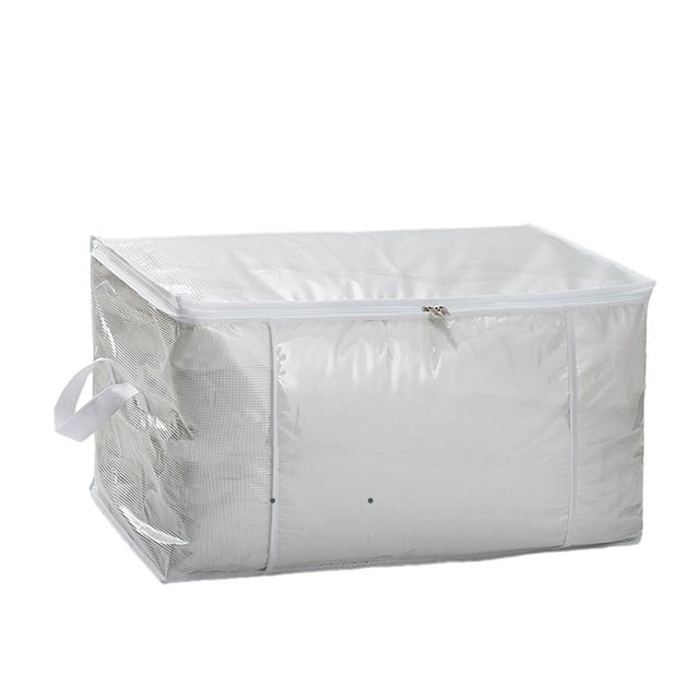 Rbaofujie Storage Containers Clothing Storage Bags with Handle and Zipper, Travel Moving Bags for Small Clothes Throw Pillows Quilts Storage for Bedroom