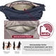 thumbnail image 5 of VOLGANIK ROCK RFID Monederos para Mujer Tela Nylon Multi Bolsillo Bandolera Bolso de Viaje para Mujer, 5 of 5