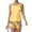 Beige, variant on Tankini Swimsuits for Women Sunflower Print Crew Neck Drawstring Sporty Bathing Suit Beach Summer Two Piece Swimsuit Gold XL