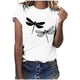 thumbnail image 1 of ICHUANYI Clearance Women's Fashion Summer Round Neck Leisure Short Sleeve Printing Tops(White, L) ICHUANYI WER2023080913744, 1 of 4
