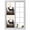 Brown, variant on Forest Elk Window Privacy Film, Rustic Nature Tree Retro Deer Silhouette Static Cling UV Sun Blocking Heat Control Window Tint Day and Night, Non-Adhesive One Way Windows Privacy Cover 23.6''x59''