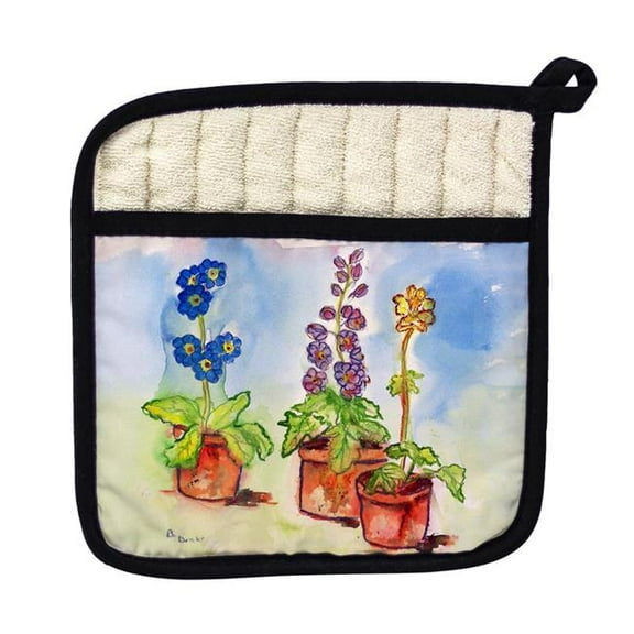 Betsy Drake PT426 Potted Flowers Pot Holder