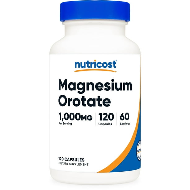 Nutricost Magnesium Orotate Supplement 1000mg Per Serving, 60 Servings