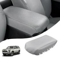 KBH Center Console Armrest Cover Replacement for 2010-2023 Toyota 4Runner Accessories, Anti-Scratch Leather Trim Interior, Car Arm Rest Skin Upholstery, Dark Gray