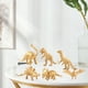 thumbnail image 4 of de animales salvajes de dinosaurios prehistóricos de oro para miniatura de acción de niñas aprendiendo juguetes de apoyo 6pcs CUTICAT Estatua de los dinosaurios, 4 of 8
