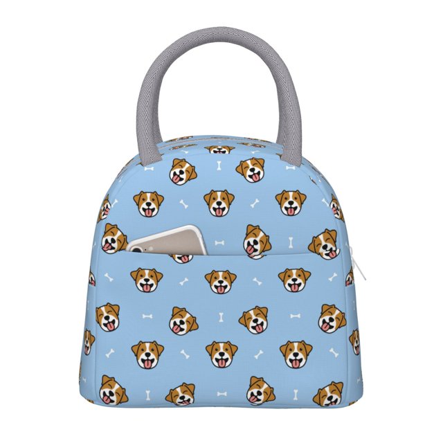 Easygdp Terrier Bolsa de Almuerzo Insulada Grande, Forro de Aluminio, Diseño Espacioso, a Prueba de Fugas, Ideal para Trabajo, Picnics, Viajes y Actividades al Aire Libre