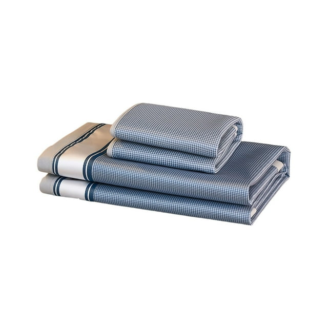Bed Sheet Set Cool Ice Silk Bedding Set with Pillowcase Soft Summer Bed Sheets and Ice Silk Material Silk Bed Sheets