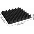 thumbnail image 4 of Soundabsorbing panel, Acoustic wall panels Soundproof Selfadhesive Fireresistant Wedgeshaped Foam 30x30x5cm, 4 of 5