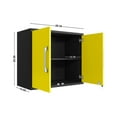 thumbnail image 4 of Eiffel 3-Piece Storage Garage Set in Matte Black and Yellow, 4 of 7