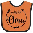 thumbnail image 3 of Inktastic World's Best Oma Girls Baby Bib, 3 of 4