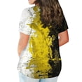 thumbnail image 4 of EGNMCR Hauts Grande Taille pour Femmes Décontractés à Imprimé Manches Courtes Col Rond Hauts Amples T-Shirt Blouse, 4 of 6