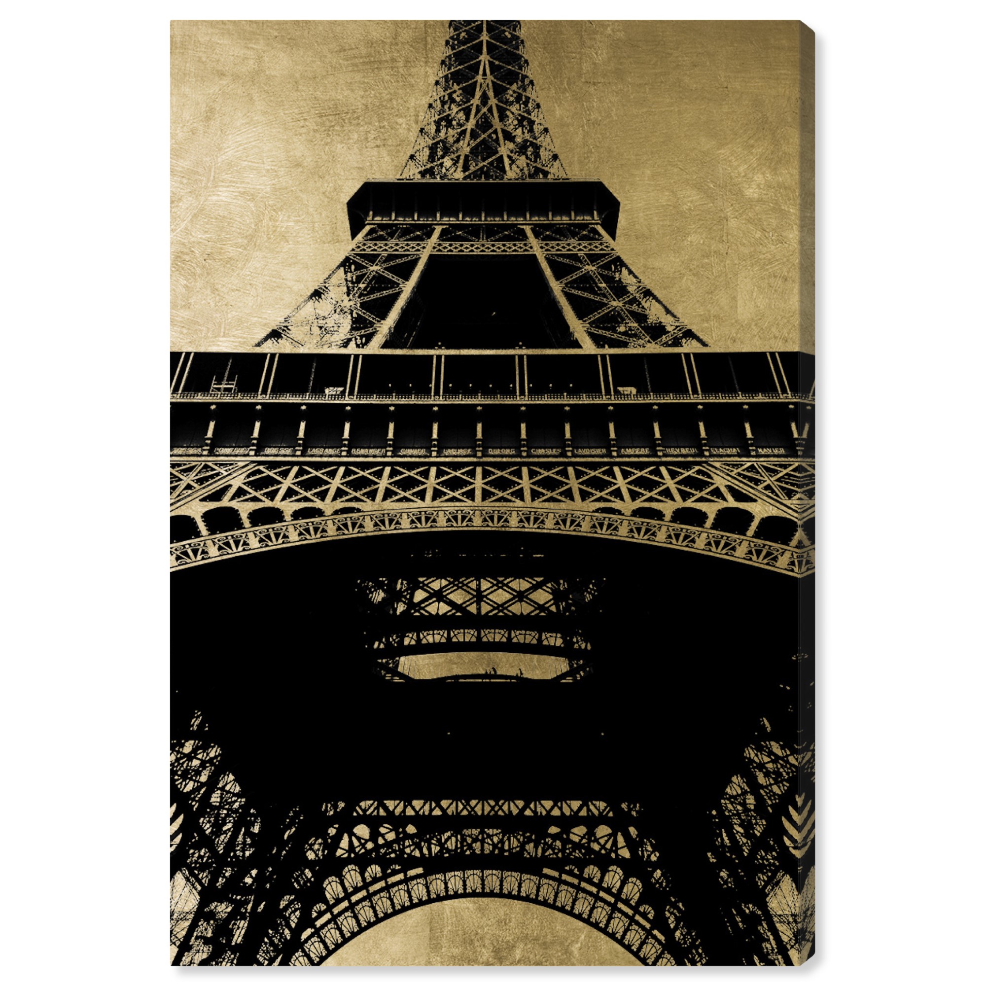 Runway Avenue Architecture and Buildings Wall Art Canvas Prints 'Eiffel