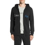 Calvin Klein Mens Immerge Logo Zip Hoodie Black Size L
