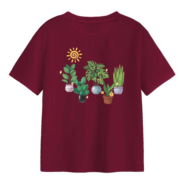 Camiseta roja para mujer, ropa informal, trajes sencillos, camisetas de manga corta Rojo