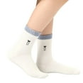 thumbnail image 2 of Sunbona Girls Bow Lace Cuffed Knee High Socks Soft Comfortable Stretchable Stockings For Everyday School Wear, 2 of 5