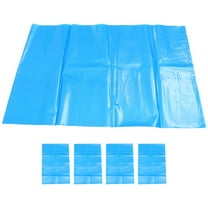 HOMEMAXS Reusable Garden Waste Bags for Storage Blue PE Material Large Capacity 5pcs