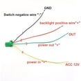 thumbnail image 1 of jfqm 1Pc Fit for Mitsubishi Pajero V73 V93 Fit for Lancer Outlander ASX L200 Key Switch Fog Light Daytime Running Light DRL Switch Button (Color : Power), 1 of 4