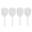 Blanc, variante sur EeaseCA 4 Pcs Ailes de Fléchettes Transparentes à Filetage Fin, Accessoires de Fléchettes pour Vols de Fléchettes, Sports Intérieurs et Extérieurs, Ailes de Queue de Fléchettes (Fin et Petit Filetage, Noir)