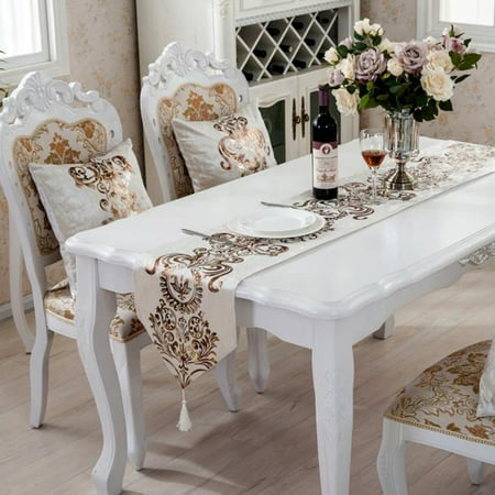 

Floral Table Runner Wardrobe Fashion Decorative European Style Flag Hot Stamping