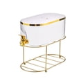 thumbnail image 1 of Hervidor frío con grifo, recipiente para bebidas, cubo 5.3L Dispensador de bebidas heladas transparentes, jarra de agua fría, para la fiesta diaria de Blanco Sunnimix Dispensador de bebidas, 1 of 8