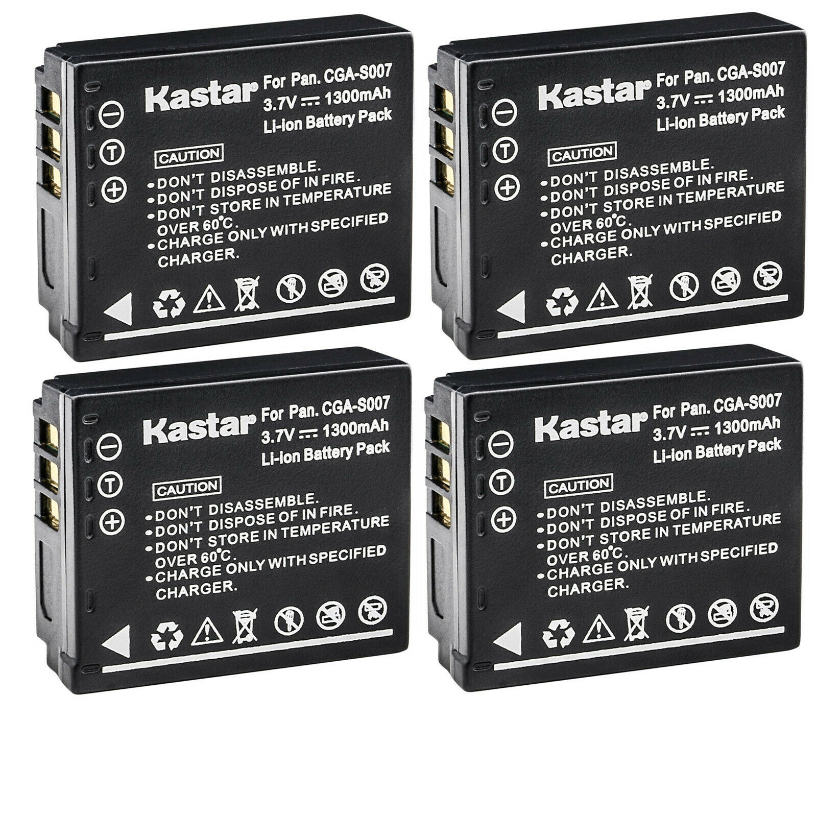 Wasabi Power Battery 2-Pack + Charger Kit For Panasonic CGA-S007 & DMW-BCD10 – Never Run Out Of Juice!