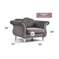 thumbnail image 5 of Glory Furniture Hollywood Accent Chair in Dark Gray Color, 5 of 6