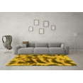 thumbnail image 3 of Ahgly Company Indoor Rectangle Abstract Yellow Modern Area Rugs, 6' x 9', 3 of 4