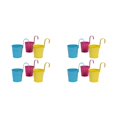 thumbnail image 2 of Dalazy 1/2/3/5 Colorful Hanging Flower Pot For Small Spaces Balcony Decor Garden Planter Planter Pot Perfect For Flowers Herbs 6pcs/bagMulticolor 6 2PCS, 2 of 6
