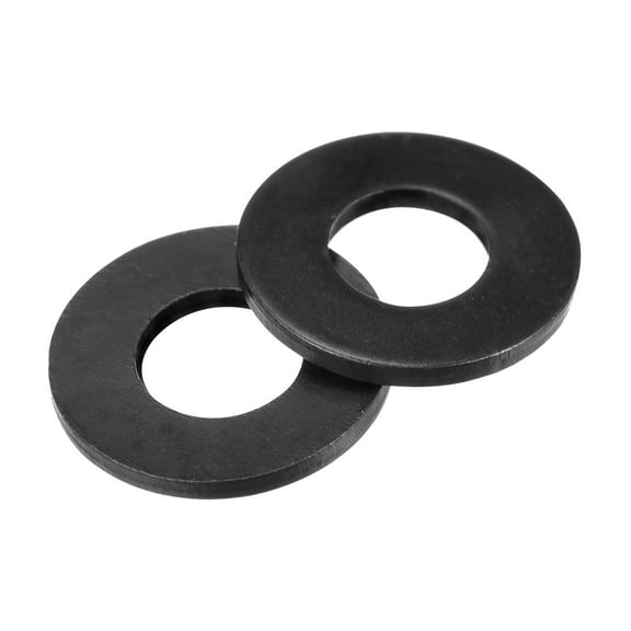 Uxcell 1/4 inch Flat Washer, Alloy Steel Black Oxide Finish 100 Pack