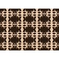 thumbnail image 1 of Ahgly Company Machine Washable Indoor Rectangle Transitional Black Brown Area Rugs, 2' x 4', 1 of 7
