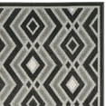 thumbnail image 5 of SAFAVIEH Cottage Lorin Geometric Chevron Indoor/Outdoor Area Rug Dark Grey/Light Grey, 4' x 6', 5 of 7