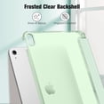 thumbnail image 5 of Fintie Case for iPad (A16) 11th Generation Case 2025, iPad 10th Generation Case 2022, Slim Shell Hard Translucent Frosted Back Stand Cover with Pencil Holder, Auto Sleep/Wake, Green, 5 of 11