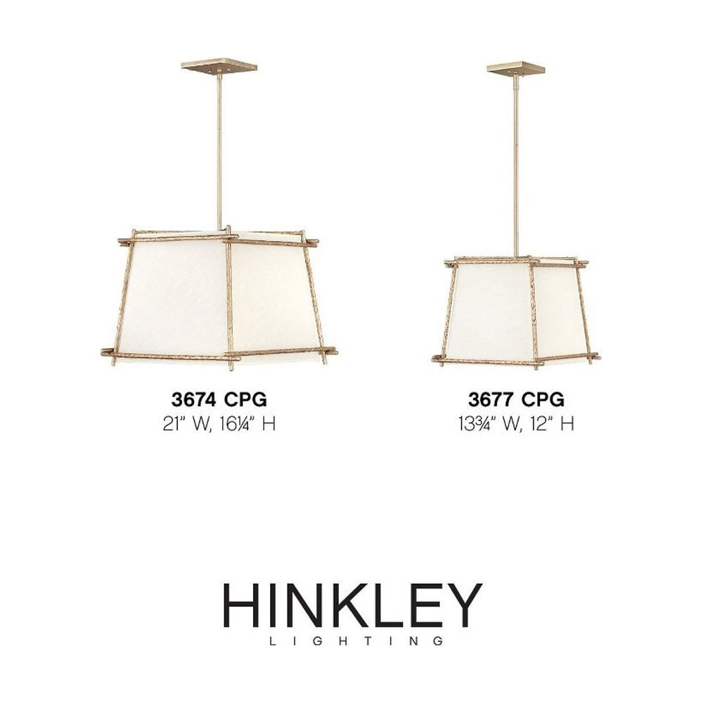 Hinkley Lighting 3674 Tress 4 Light 21" Wide Chandelier - Iron Ore