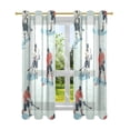 thumbnail image 7 of Yayeee Window Curtains Light Filtering 63"x42" Grommet Panel Pair Home Living Room Decor, Ice Play, 7 of 7