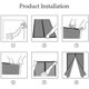 thumbnail image 5 of Mosquitera (100x220cm) Puerta Magnética Negra Cortina de Puerta de Cierre Automático Anti Insectos Moscas Mosquitos con Imanes Sin Perforación, 5 of 5