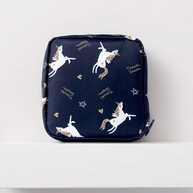 Bolsa de almacenamiento de tampones para mujer y niña, organizador de cosméticos, servilletas, soporte para tampones