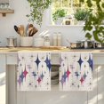 thumbnail image 4 of Purple Blue Diamond Kitchen Towels Set of 4, Modern Geometric Middle Century Beige Absorbent Dish Towels for Kitchen, Microfiber Hand Towel, Quick Drying Tea Towel for Cleaning Decorative Dishcloths, 4 of 7