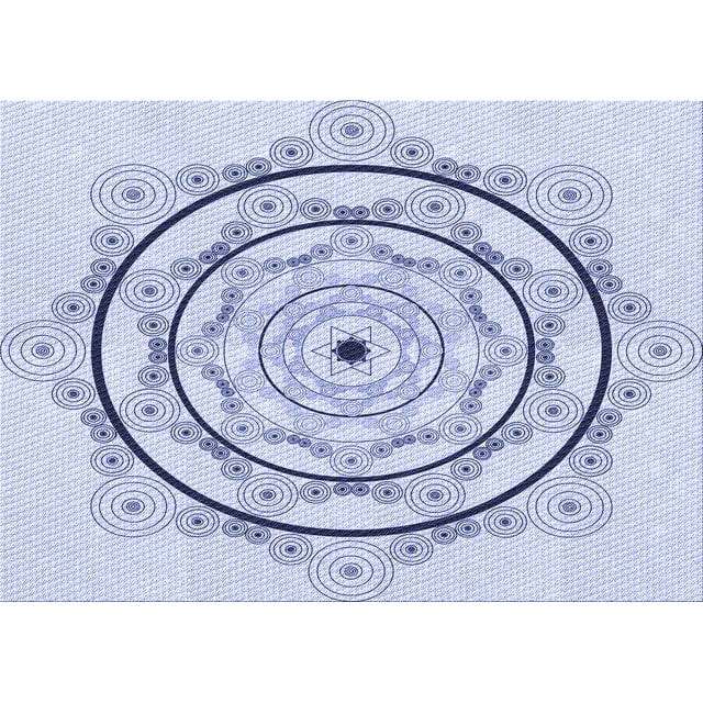 Ahgly Company Machine Washable Indoor Rectangle Transitional Lavender Blue Area Rugs, 7' x 10'