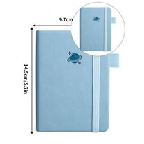 Yoloke Small Notebook, Mini Notebook Thickening Simple Word Book Pocket Notepad Portable Taking Notes Stationery(Light Blue)